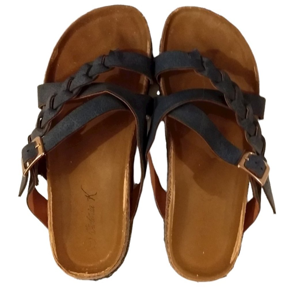 Blue Sandals Size 8